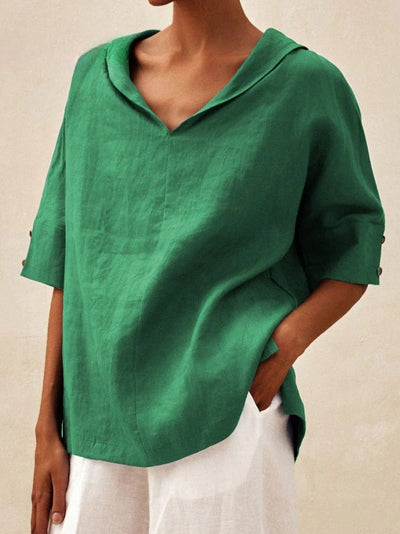 CASUAL V-NECK COTTON TOP