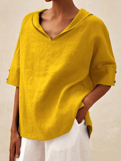CASUAL V-NECK COTTON TOP