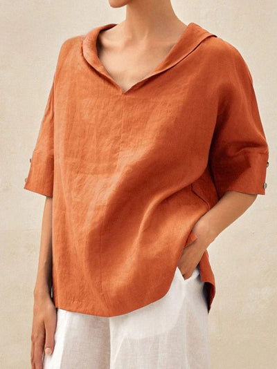 CASUAL V-NECK COTTON TOP