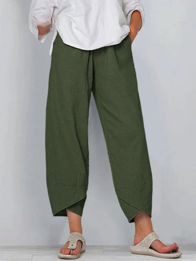 ELOWRA – SUMMER COTTON-LINEN WIDE LEG PANTS
