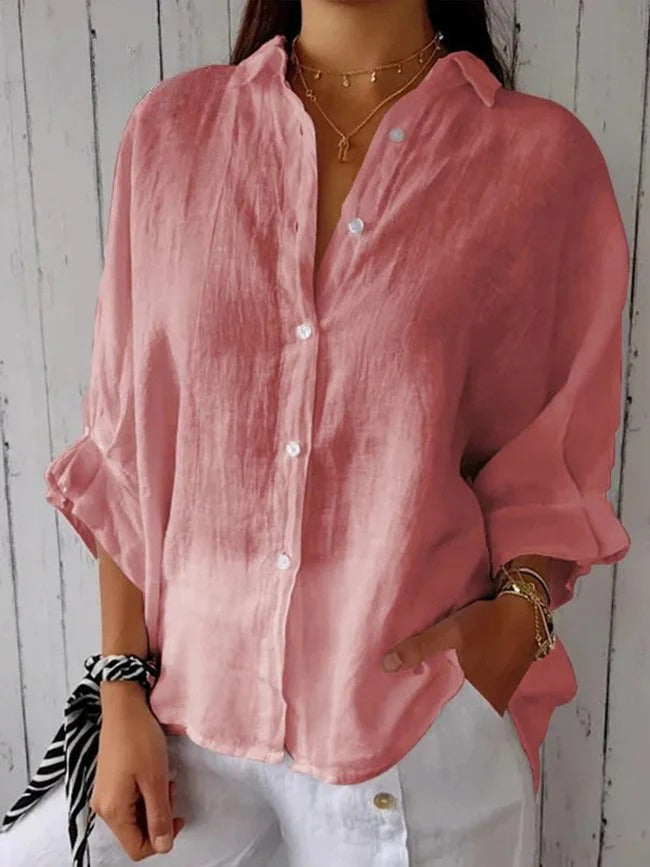 CALLARA – LACE-UP RELAXED SHIRT