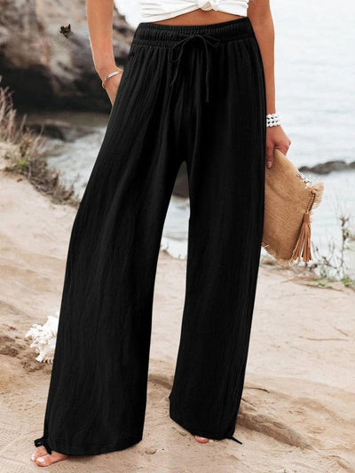 MAELIS – COTTON LINEN LOOSE WIDE LEG PANTS