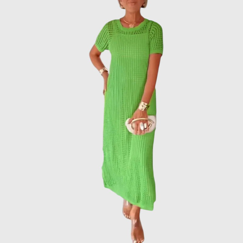 VEYONA | CUT-OUT LONG MAXI DRESS